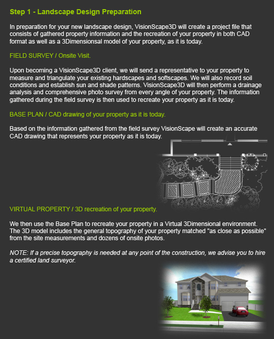 preparation for landscape design